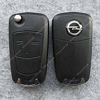 Ключ Opel выкидной базовый 2 кнопки HU100