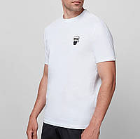 Мужская футболка Karl Lagerfeld белая Карл