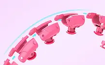 Хулахуп Big box, Складаний Масажний Smart Обруч для схуднення, Складний Масажний Smart Обруч, фото 5