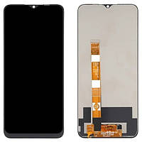 Дисплей для Oppo A16, A16S, A54s, A56 5G, Realme C25, Realme C25s, Narzo 50A із сенсором чорний оригінал 100%