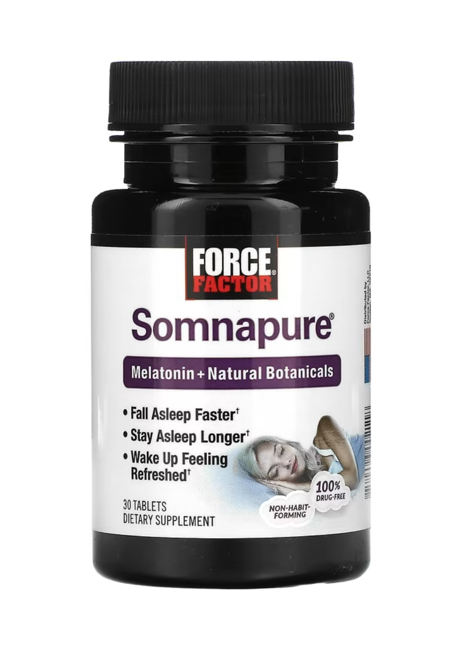 Force Factor Somnapure Melatonin + Natural Botanicals 30 Tablets