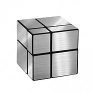 Дзеркальный кубик 2х2 | QiYi MoFangGe Mirror cube silver, фото 2