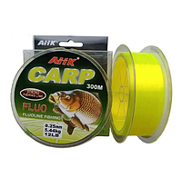 Карповая леска, Рыболовная леска 300м Carp Sport Line Fluo 0.25мм (5.44кг)