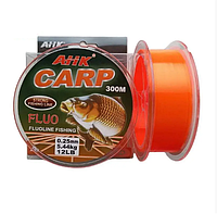 Карповая леска, Рыболовная леска 300м Carp Sport Line Fluo 0.25мм (5.44кг)