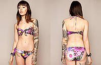 Женский купальник Drop Dead Clothing - Floral swimwear Bmth Oliver Sykes Emo Скинни