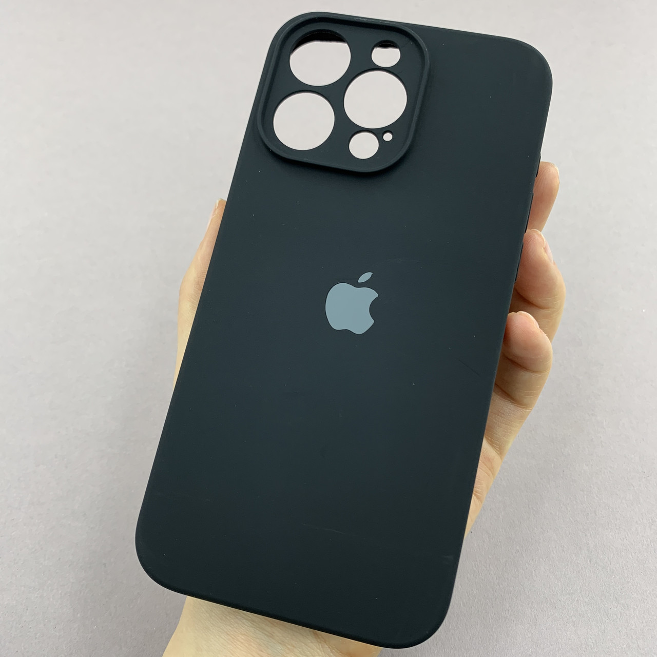 Чохол для Apple iPhone 15 Pro Max матовий кейс із закритою камерою чохол на айфон 15 про макс чорний o5h