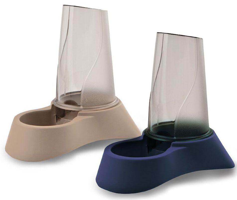 Диспенсер для корму або води Acqua Nuvola для котів і собак, синій або бежевий, 1,5 л, ціна за 1 диспенсер (29.31), фото 1