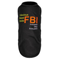 Борцовка для животных Pet Fashion "FBI" M черная (4823082420254) - Топ Продаж!