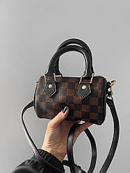 Жіноча сумка Луї Віттон коричнева Louis Vuitton Brown Speedy Mini