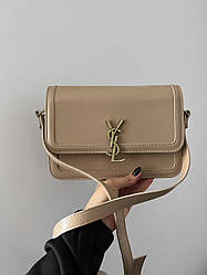 Жіноча сумка Ів Сен Лоран бежева Yves Saint Laurent Beige