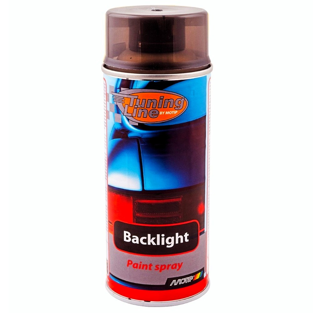 Тонувальний лак спрей для фар та ліхтарів чорний Motip Black Light Paint 400мл