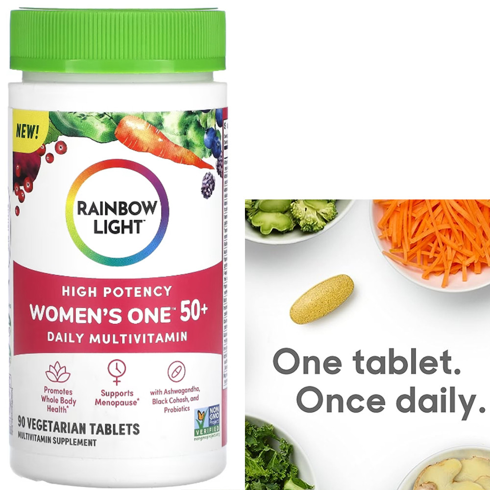 Мультивітаміни для жінок 50+ Rainbow Light Women's One 50+ 90 veg tabs