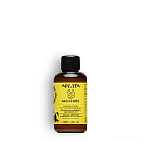 APIVITA Mini Bees Kids Детский шампунь и гель для душа с календулой и медом, 75 ml