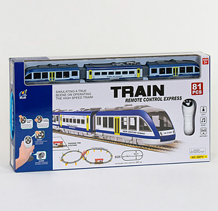 Залізниця на пульті управління з 81 елементами, довжина колії 397 см зі світловими та звуковими ефектами
