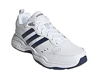Чоловічі кросівки Adidas Strutter білі з синім. Спортивні кроси Адідас 41-42
