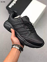 Чоловічі кросівки Adidas Strutter чорний колір. Спортивні кроси Адідас 41-46