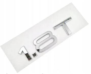 Шильдик емблема напис на багажник AUDI 1.8T 1.8 Т колір хром