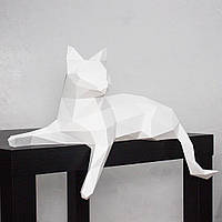 Набор для создания 3D фигур Паперкрафт Papercraft оригами Кот