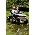 Двомісний дитячий електромобіль акумуляторний SP-8688 дитячий джип електромобіль 12 В з пультом керування чорний, фото 5