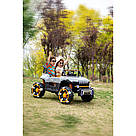 Двомісний дитячий електромобіль акумуляторний SP-8688 дитячий джип електромобіль 12 В з пультом керування чорний, фото 8