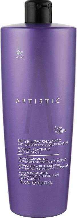 Шампунь для волосся проти жовтизни Artistic No-yellow 1000 мл (Оригінал)