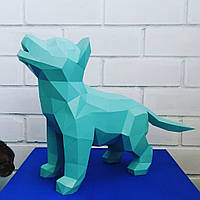 Набор для создания 3D фигур Паперкрафт Papercraft оригами Хаски