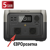 EcoFlow RIVER 2 MAX 512 Вт·ч (1000Вт режим XBOOST) зарядная станция для котла и бытовой техники.