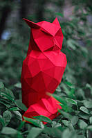 Набор для создания 3D фигур Паперкрафт Papercraft оригами Сова