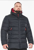Куртка мужская зимняя короткая Braggart "Aggressive" темно-серая, тинсулейт, температурный режим до -25°C
