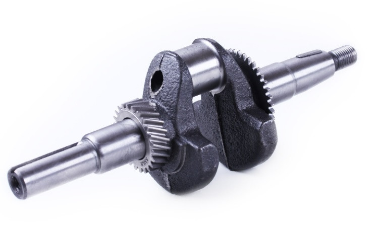 Колінвал у зборі під шпонку (Ø19 mm х 56 мм) двигуна мотоблока - 168FA (L=258 mm. Литий)