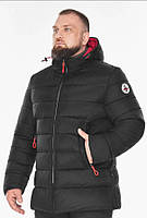 Куртка мужская зимняя короткая Braggart "Aggressive" черная, тинсулейт, температурный режим до -25°C