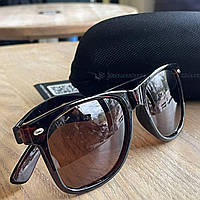 Окуляри Ray Ban коричневі глянцеві з чохлом