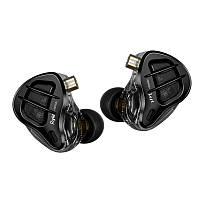 KZ ZAR (black, mic) - гибридные многодрайверные IEM наушники (1DD+7BA)