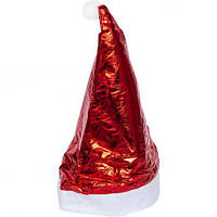Від 12 шт. Шапка Діда Мороза блискуча 6241-3 купити дешево оптом в інтернет-магазині
