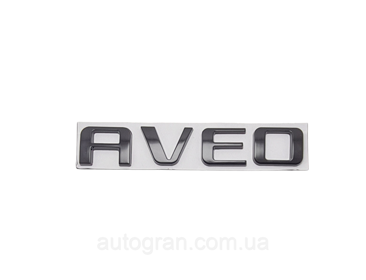Емблема напис багажника Chevrolet Aveo чорна