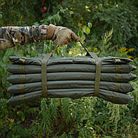 Тактичний розкладний каремат великий посилений польовий каремат хакі армійський каремат стрілецький каремат