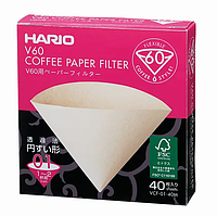 Фильтры Hario V60 01 40 шт. BOX Натуральные