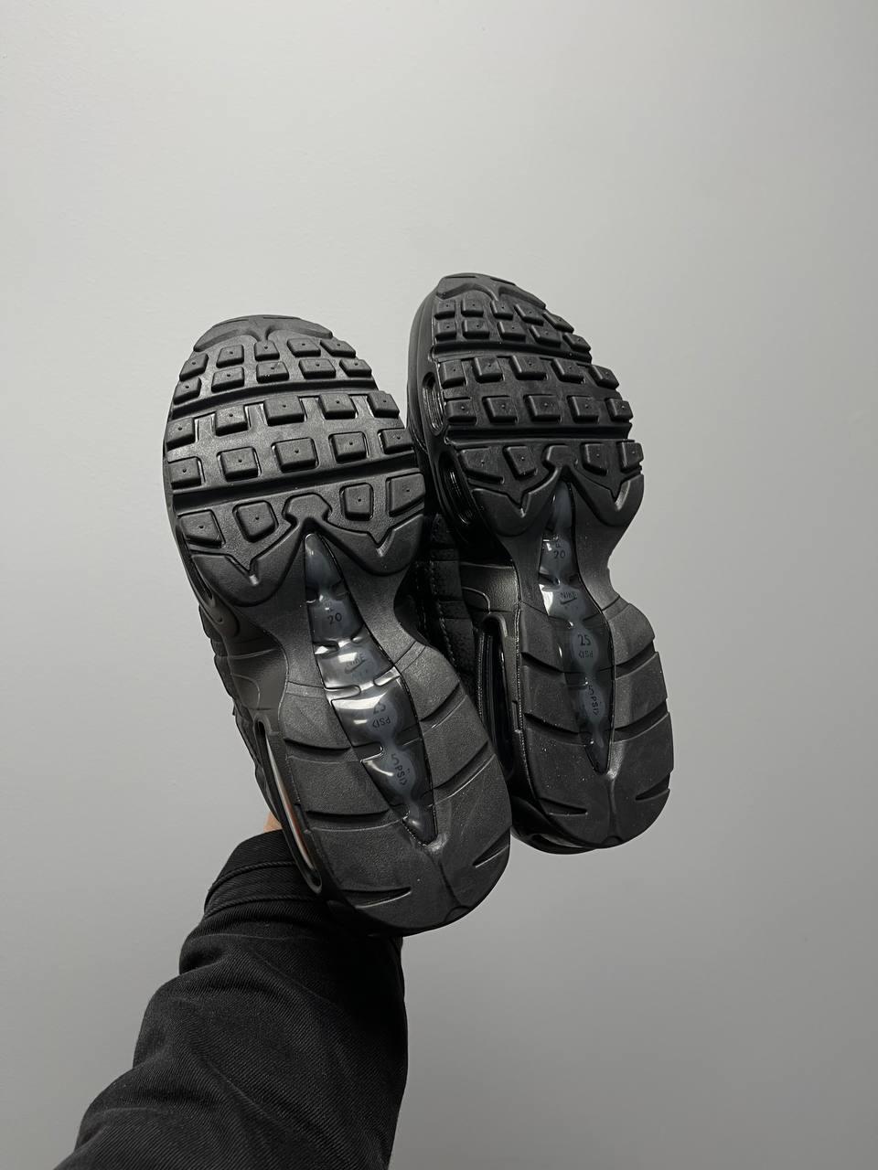 Мужские кроссовки Nike Air Max 95 Triple Black 609048-092 - фото 3 - id-p564038671