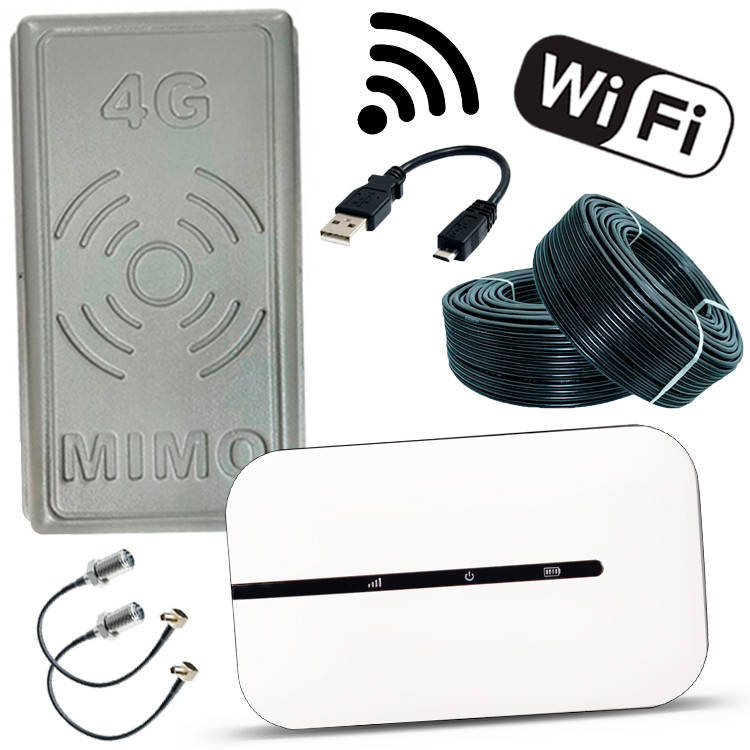 Компактний 4G-роутер E5576 Wi-Fi 5 pro + МІМО Антена 17 дБ, фото 1