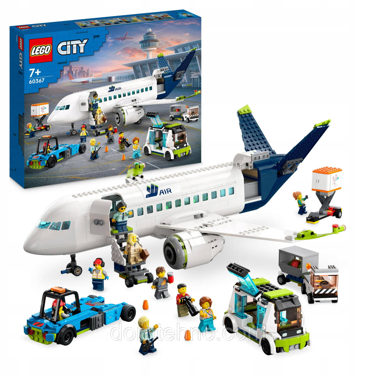 Конструктор LEGO City 60367 Пасажирський літак