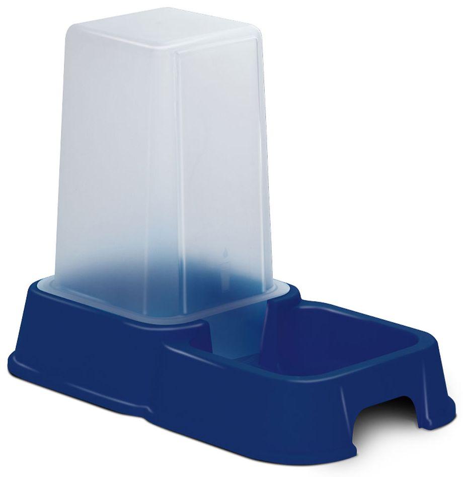 Диспенсер для корму або води Bergamo Dispenser Viola для котів і собак, колір темно-синій, об'єм 1,5 л (29.71), фото 1