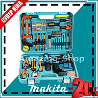 Аккумуляторный шуруповерт ударный Makita 550DWE (24V, 4AH) с большим набором инструментов. Шуруповерт Макита