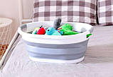 Силіконовий складаний кошик таз миска для білизни 25 л Ruhhy15371 Польща, фото 7