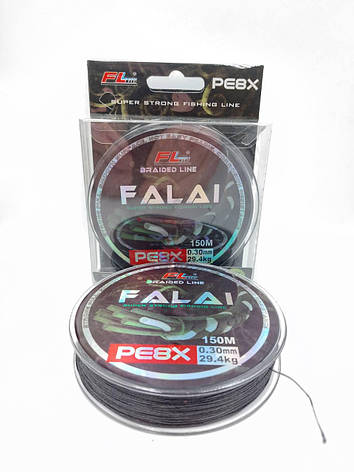 Плетений шнур, шок лідер FALAI PE8X 0,25 мм, фото 1
