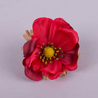 Штучна квітка Анемона Червона 6 см. арт 1643-6