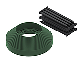 Бордюр садовий NewFixLight 9м зелений в упаковці з анкерами (18 шт) та з'єднувачами (3 шт), фото 2