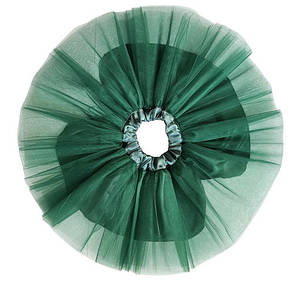 Спідниця дитяча фатинова (зелена) - 28 см. з підспідником. Зріст 104 -110 см. 6-7 років, фото 2