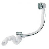 Сифон для ванны автомат HC31M-WH MCALPINE с белым сливом и переливом