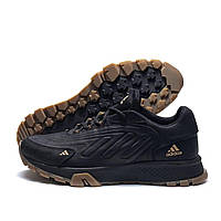 Мужские кожаные кроссовки Adidas Originals Ozelia черные 40