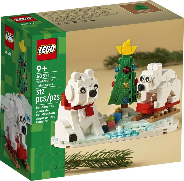 LEGO 40571 Iconic Creator: Різдвяний конструктор "Білі полярні ведмеді"